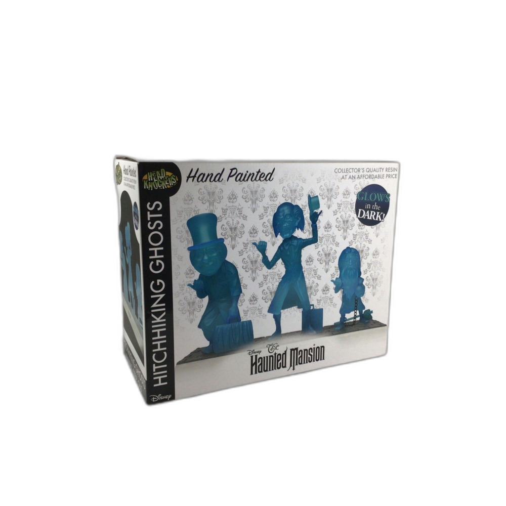 DISNEY HAUNTED MANSION - GLOW-IN-THE-DARK HITCHHIKING GHOSTS HEAD KNOCKER